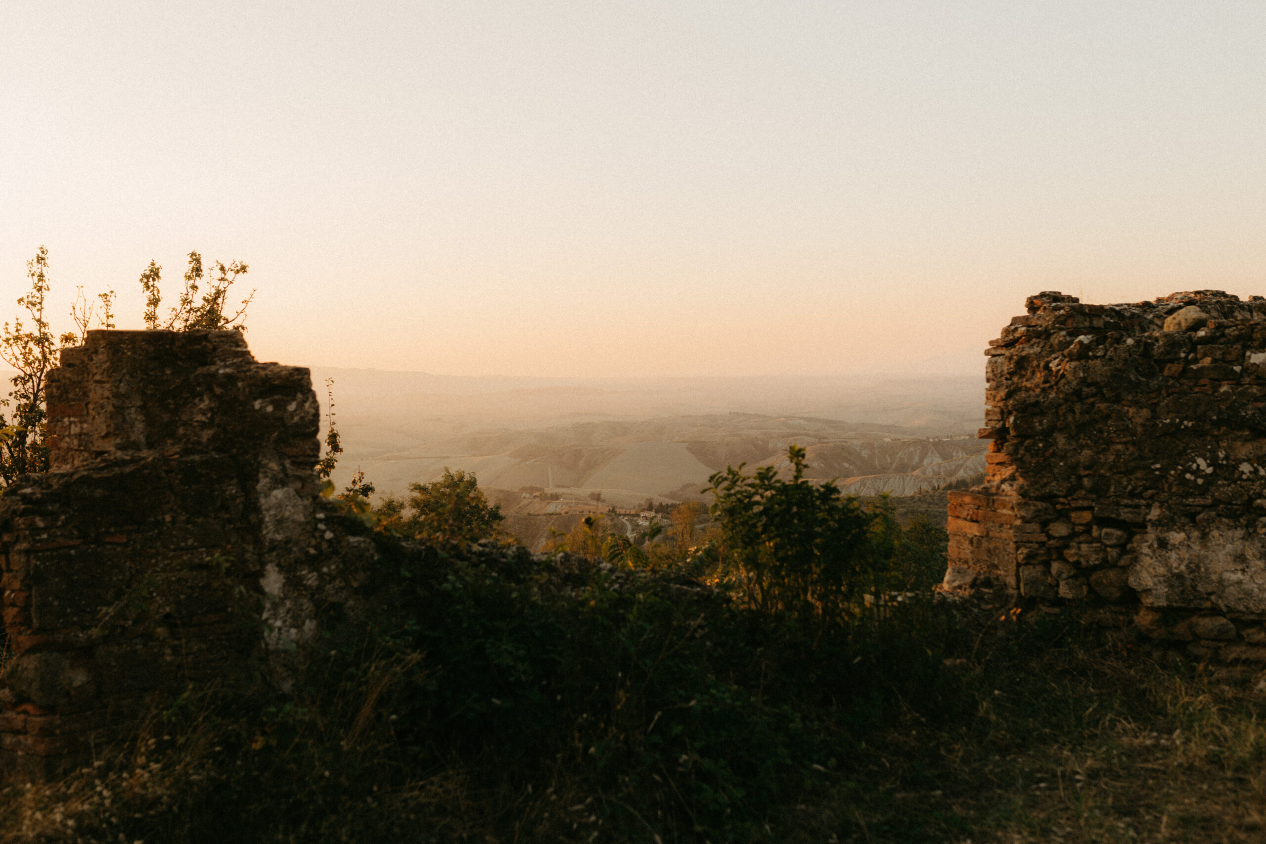 Toskania drona volterra sesja ślubna we włoszech